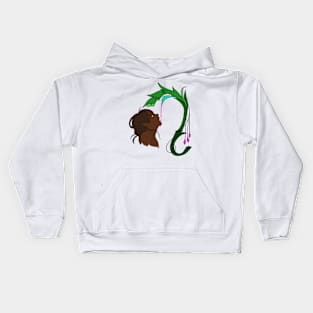 Copy of Elf drinking from a flower Kids Hoodie